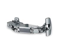 Harte - Cerniera per porta della cucina + base - Cerniera per pentola ad angolo 165° con ammortizzatore integrato - senza evidenziazione - per porta di 15-32 mm di spessore -
