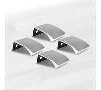 HARTE Set di 4 maniglie per mobili da cucina e bagno, 40 mm, ideale per cassetti e armadietti, in acciaio inox, colore: inox Look Edge Straight
