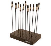 Hartem - Supporto per pittura per modellismo | 20 pinze e base a 126 fori | Struttura fissa anticaduta | Impugnatura in gomma rinforzata|Ideale per aerografia e miniature