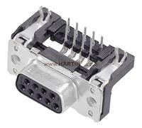 HARTING 09 66 452 6613 CONNETTORE FEMMINA SUB-D 90 NUMERO POLI NUM 37 A SALDARE