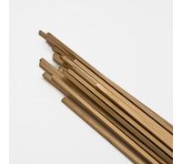 Hartlot L-CuP6 a forma di asta per rame e leghe di rame, con flusso FH10 e pennello robusto (combinazione: incluso flusso FH10 + pennello, 57 pezzi (1000 g)