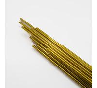 Hartlot L-CuZn40 - Asta per leghe Cu-, FE, acciaio e Ni, con flusso FH10 e pennello robusto (combinazione: senza combinazione, 5 pezzi (circa 66 g)