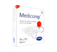 Hartmann Compresse 4 Pieghe 4 Spessori 10x2 Pezzi Medicomp Sterili 10x10cm - Garza medica