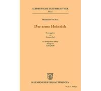 Hartmann Der arme Heinrich (Tascabile) Altdeutsche Textbibliothek