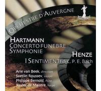 HARTMANN/HENZE - CONCERTO FUNEBRE/I SENTIM