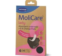 Hartmann MoliCare Lady - Slip assorbente rilavabile per incontinenza, 1 slip e 5 inserti taglia M