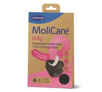 Paul Hartmann MUTANDE INCONTINENZA RILAVABILI MOLICARE LADY ABSORBENT UNDERWEAR L + 5 X CHANGE PADS INSERTO PER ASSORBENTE MONOUSO