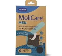 Hartmann MoliCare Men Boxer Uomo Assorbenti e Rilavabili + 5X-Change Pads Taglia M