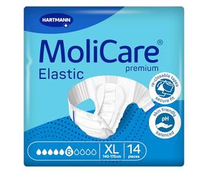 Hartmann MoliCare Premium Elastic 6 Gocce Slip Incontinenza Taglia XL (14 pezzi)