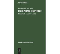 Hartmann Von Aue Der Arme Heinrich (Copertina rigida) Sammlung Göschen