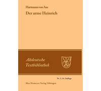 Hartmann Von Aue Der arme Heinrich (Tascabile) Altdeutsche Textbibliothek