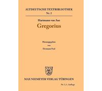 Hartmann Von Aue Gregorius (Tascabile) Altdeutsche Textbibliothek
