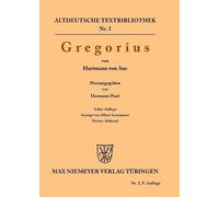 Hartmann Von Aue Gregorius (Tascabile) Altdeutsche Textbibliothek