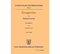 Hartmann Von Aue Gregorius (Tascabile) Altdeutsche Textbibliothek