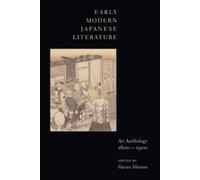 Haruo Shirane Early Modern Japanese Literature (Copertina rigida)
