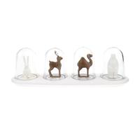 harupink 4 barattoli per spezie con vassoio Creative Seasoning Shaker rimovibile, per spezie, funzionali, per le spezie, stagioni, stile animale, animale, animali