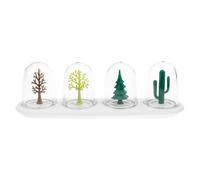 harupink 4 barattoli per spezie con vassoio Creative Seasoning Shaker rimovibile, per spezie, funzionali, per le spezie, stagioni, stile animale, per tutte le stagioni