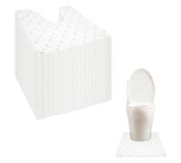 Harupink 50 tappetini per WC usa e getta, a forma di U, antiscivolo, impermeabili, 59 x 59 cm, per vecchi vasini, urina, pavimento del bagno, antiscivolo