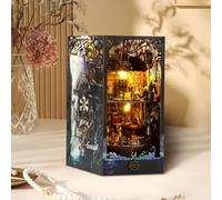 Harupink Book Nook Kit, fai da te per la casa delle bambole, puzzle in legno 3D, kit da costruzione con luce LED, decorazione creativa per adulti a partire dai 14 +, set di decorazione creativa fai da