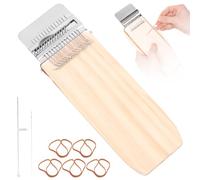 harupink Knit Patch Kit, mini set di tappi, Wooden Quickly Sewing Repair Patchwork Weaving Tool Set per principianti, adulti per riparare jeans, calzini (14 penne)