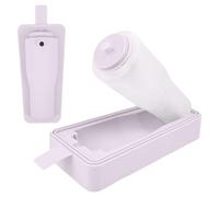 harupink Stampo per cubetti di in silicone, 2 in 1, facile rilascio tirando il manico, contenitore per cubetti di per bicchieri da 40 oz, whisky, 28 x 9 x 11 cm (viola)