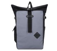 Harvest Label Naka Zaino roll-top nero/grigio, poliestere, unisex, 16L
