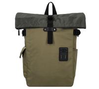 Harvest Label Norikura Two-Tone Zaino roll-top verde-oliva, poliestere, unisex, 12L