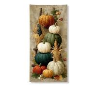 Harvest Pumpkin Door Cover Banner Decorativo, Rustico Autunno Zucca Disposizione Della Porta D'ingresso, Interno Esterno Autunno Festival Vacanze Forniture 91x182 Pollici
