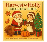 Harvest To Holly Coloring Book: From Thanksgiving Blessing To Christmas Magic