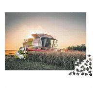 Harvester in Field Puzzle Da 1000 Pezzi in Carta Ecologica Per Bambini Principianti, Puzzle Ultra Difficile, Divertimento Dopo Scuola, Puzzle Miglior Valutato Per Giovani Apprendisti 70x50cm/1000pcs
