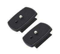 Harwerrel piastra a sgancio rapido QR piastra di ricambio per Amazon Basics 60" treppiede Velbon cx-444 cx-888 cx-460 cx-460mini cx-470 Sony vct-d580rm vct-d680rm vct-r640 (Set di 2)