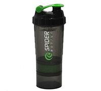 Harwls 3 in 1 Shaker Bottle Milkshake Protein Powder Mixer Sports Water Bottles with Mesh Grid BPA Free Spider