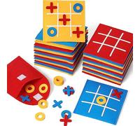 Harxin Tic Tac Toe, Gioco da Tavolo Strategico per Famiglia, Giochi da Viaggio Portatile, Imbottiture per Borse Regalo, Regali (12PCS)