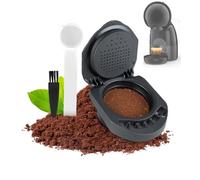 HARY Adattatore riutilizzabile per capsule Dolce Gusto, convertitore di capsule ricaricabile in plastica, compatibile con macchine da caffè Dolce Gusto, Piccolo XS/EDG 305/EDG 606.S/Genio S/Genio Mini