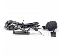 HARY Microfono per auto da 3,5 mm, microfono a contatto cablato per veicolo, clip e supporto adesivo, per Kenwood, Sony, JVC, stereo per veicoli alpini, GPS, radio, lettore DVD