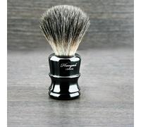 Haryali London Alla Moda Nero Capelli Sintetici Pennello da Barba & Acciaio