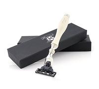 Haryali London assemblato a mano avorio (3 Edge Razor) splendido rasoio da barba