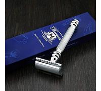 Haryali London Rasoio di sicurezza con manico in acciaio inox, per uomo e donna, perfetto per una rasatura profonda, misura standard