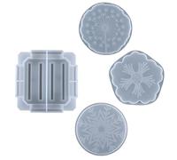 Harz Coating Forms-Harz-Taschtalt-Tablet Setet, Silicone Set Coasters per resina | Modulo di resina epossidica di montagne in silicone - per pressofusione fai da te per scarpiere da barra,
