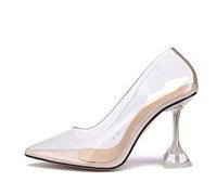 HARZONLI Tacchi Alti Transparent Transparent High Heels Sandal Heel Pointed Toe Women's Party Shoes High Heels(6)