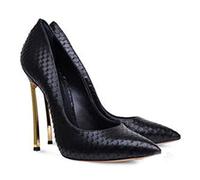 HARZONLI Tacchi Alti Young Trend Ladies High Heels Elegant High Heels Stilettos Suitable for Mature Pointed Metal High Heels(Schwarz,37 EU)