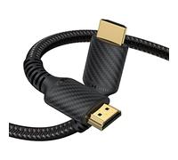 HASA zone 48Gbps HDMI Cavo 1 Metri, 10K 8K 4K Cavo HDMI 2.1 Certificato, 8K@60Hz 4K@120Hz 144Hz HDCP 2.2 & 2.3 4: 4: 4 eARC HDR10, Cavetto HDMI Arc Nylon Intrecciato 【Con Rapporto di Prova】