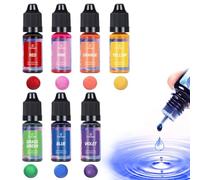 HASAIKA® Coloranti per Candele, Set di colori per cera per candele per coloranti a cera di soia, cera d'api, cera gel, paraffina (7 colori)