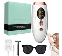 HASAIKA® Epilatore Laser IPL, Epilatore Luce Pulsata con Raffreddamento, 5 Livelli di Energia, Epilatore indolore per ascelle, braccia, gambe e tutto il corpo (Bianco)