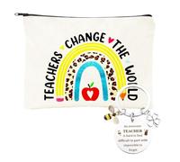 HASAIKA® Ringraziamento Pochette, Regali di Ringraziamento per Insegnante, Set Regalo per Insegnante Borsa, 21 * 12cm con ciondolo e biglietto di ringraziamento