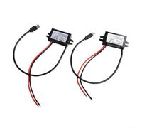 Hasaller 2 pezzi 12 V 24 V a 5 V USB-C 3A 15 W DC-DC step-down modulo convertitore IP68 impermeabile per cruscotto auto navigatori cani elettronici e dispositivi 5 V