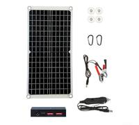 Hasaller 20WDC - Pannello solare monocristallino in silicone, 20 W, 18 V, per telefoni cellulari, tablet, batterie per auto e sistemi di yacht, leggero, portatile, resistente alle intemperie
