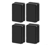 Hasaller 4 paia di pesi magnetici per tende, antivento, 5 x 2,5 x 1,25 cm, per fissare tende, tovaglie, bandiere, fodere in caso di vento forte, per interni ed esterni, accessori decorativi per la