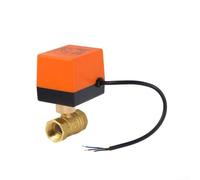 Hasaller AC220V Valvola a sfera elettrica G1 Pollice DN25 Ottone Motorizzato 3-Wire 2-Control per Acqua Olio Gas Controllo del Flusso Automatico Aperto Chiudi 1.6Mpa -10C a 120C
