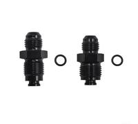 Hasaller Adattatore dritto svasato maschio in alluminio AN6 da M16 x 1,5 a M18 x 1,5 ORB per sistema di alimentazione, trasmissione, refrigeratori olio, serbatoi con anello O, per olio motore, acqua